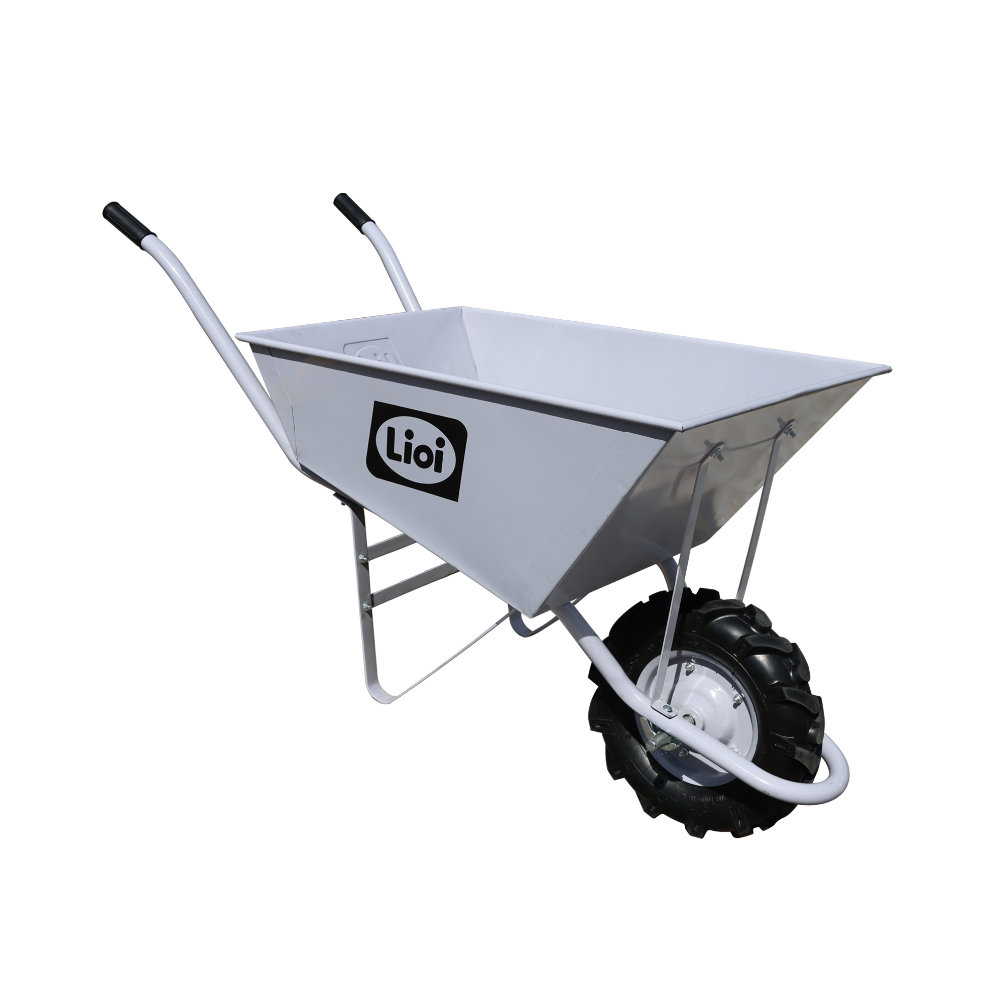 Carretilla HEAVY DUTY 130 litros rueda ancha reforzada LIOI