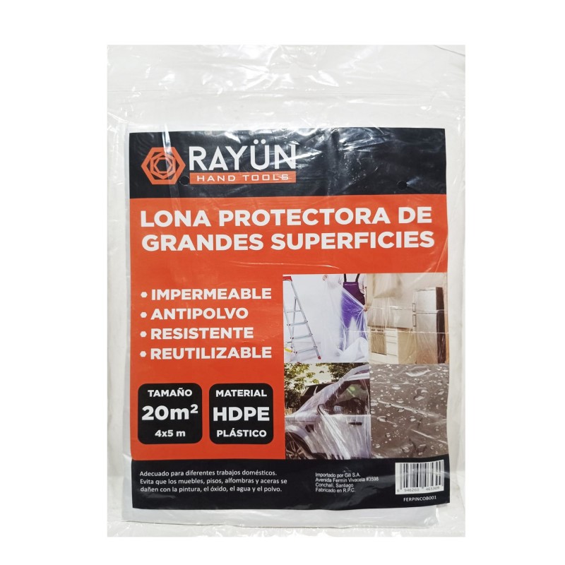 Lona cubre todo al pintar 5 x 4 mts Rayun