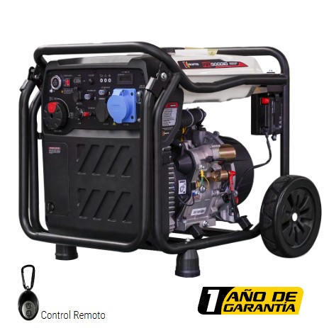 Generador Inverter KR9000ID 8 KVA gasolina partida eléctrica / control remoto Krafter