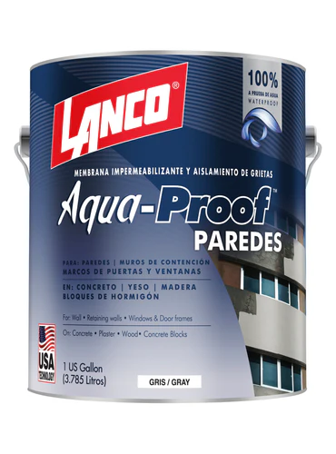 Membrana Impermeabilizante Aqua Proof (gris) paredes 1Gl Lanco