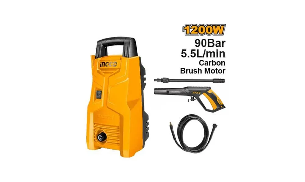 Hidrolavadora 90BAR 5.5 l/min 1200W Ingco
