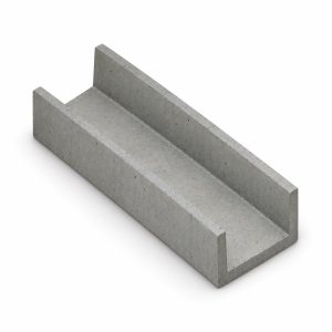 Canaleta mediana de concreto Aconcret 23 × 36 cm × 1 m, código 401 — imagen referencial