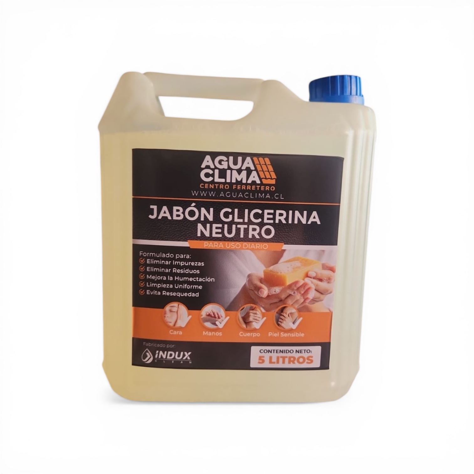 Jabon glicerina neutro 5 Lts Aguaclima