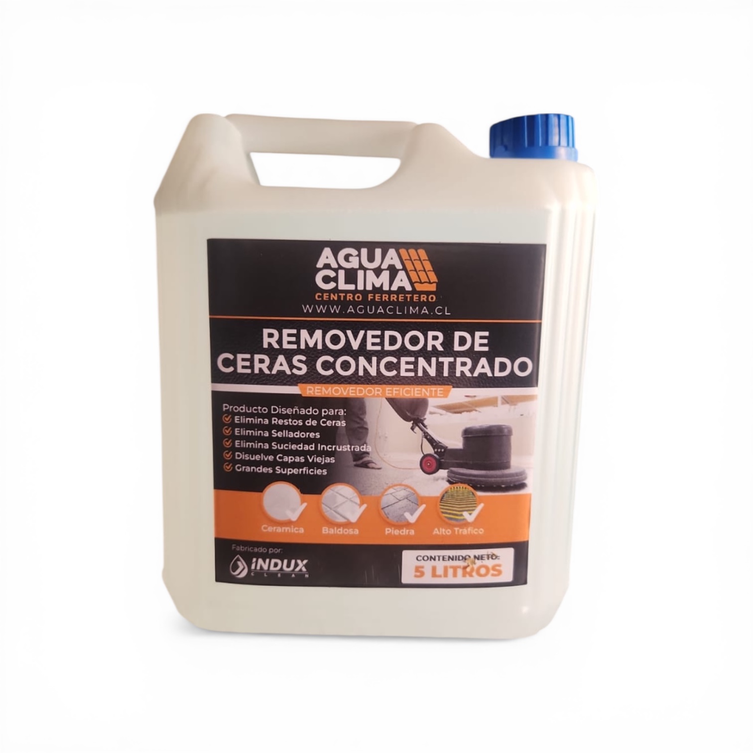 Removedor de cera concentrado 5 Lts Aguaclima