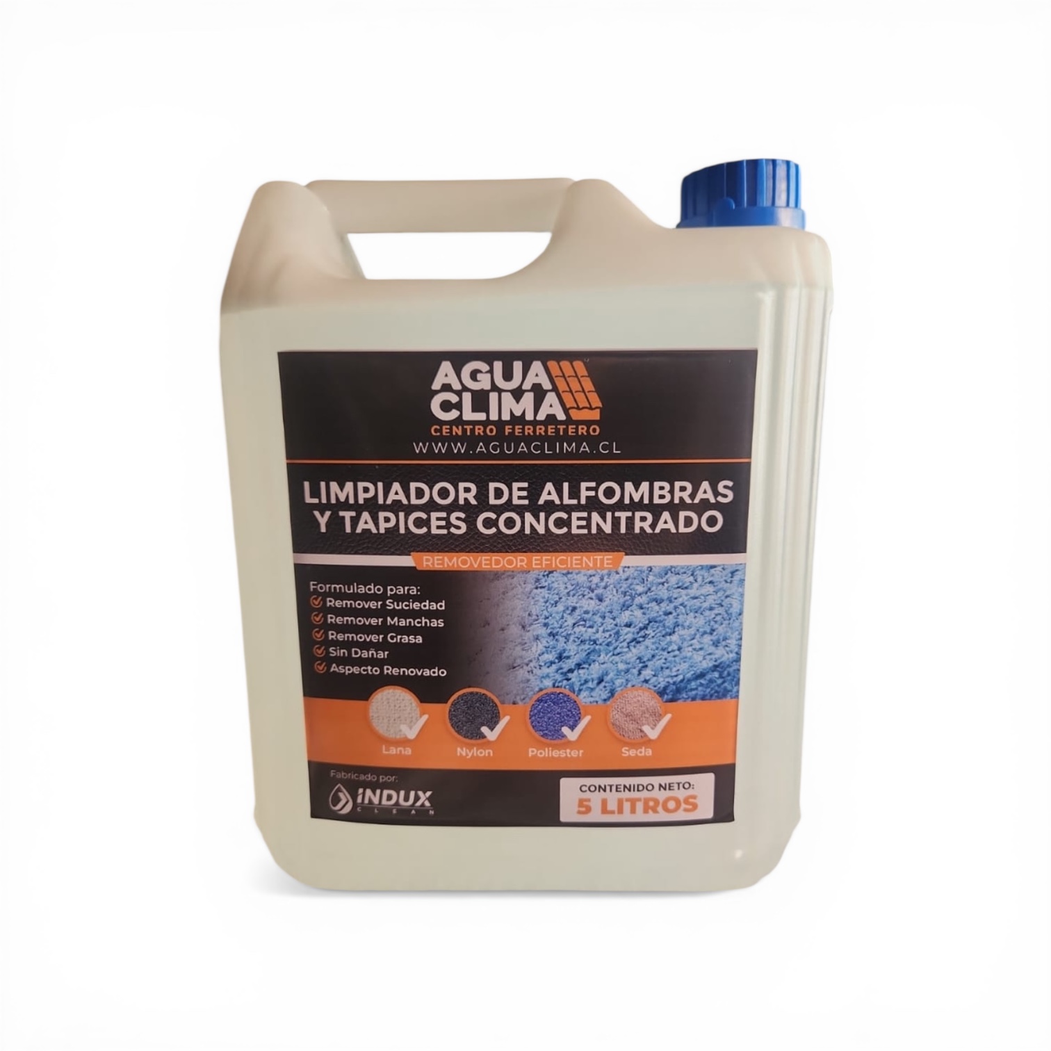 Limpiador de alfombras y tapices  5  Lts Aguaclima