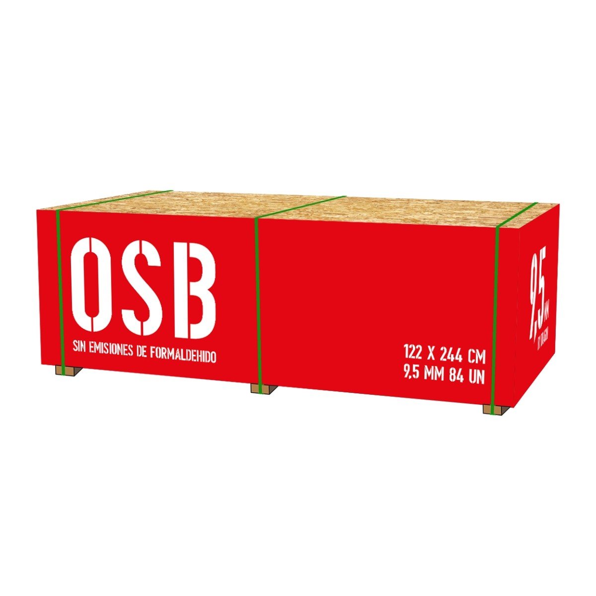 OSB 9.5 mm 1.22 x 2.44 mts Dragon Pallet 84 unidades Louisiana-Pacific
