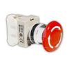 Parada de Emergencia 22mm 1NC Rojo Ekoline