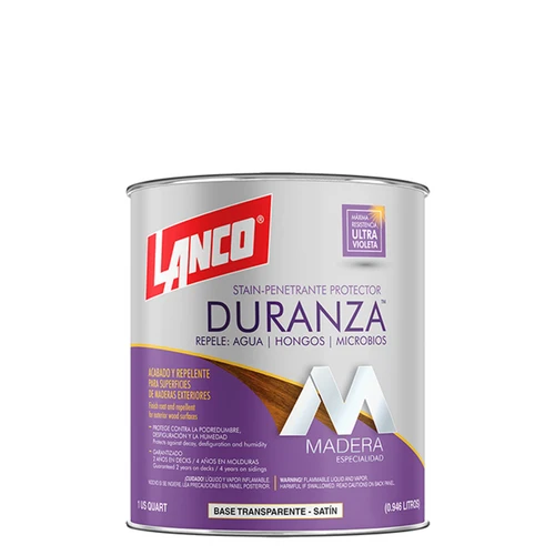 Aceite protector impregnante Duranza para maderas 1/4 gl  Lanco