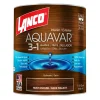 Barniz Aquavar nuez oscuro 3 en 1 satinado 1/4 gl  Lanco