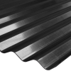 Plancha Zinc acanalado 3.66 m × 0.35 mm color Negro