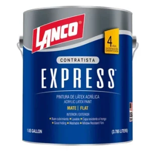 Látex contratista express blanco 1gl Lanco