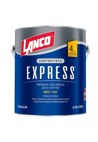 Latex contratista express blanco 1gl Lanco