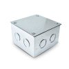 Caja de derivación EMT galvanizada con tapa, 100 × 100 × 65 mm