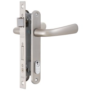 Cerradura Embutida Perfil Aluminio Puerta Abatir Inoxidable POLI