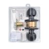 Cerradura Cilíndrica Sfera 11404 Baño/Dormitorio Negro POLI