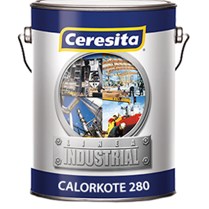 Imagen oficial referencial de Calorkote 280 alta temperatura negro, 1 galón, Ceresita