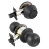 Combo Ball Puerta Segura Negra Cerradura + Cerrojo Yale