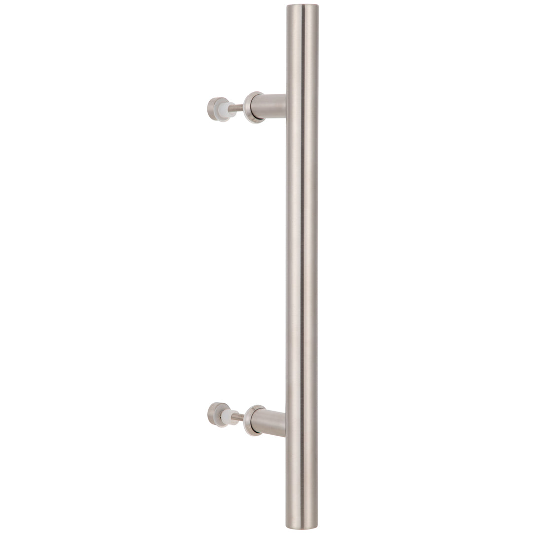 Manillon Toscana acceso simple 40cm inox + tope 1/2 luna Yale