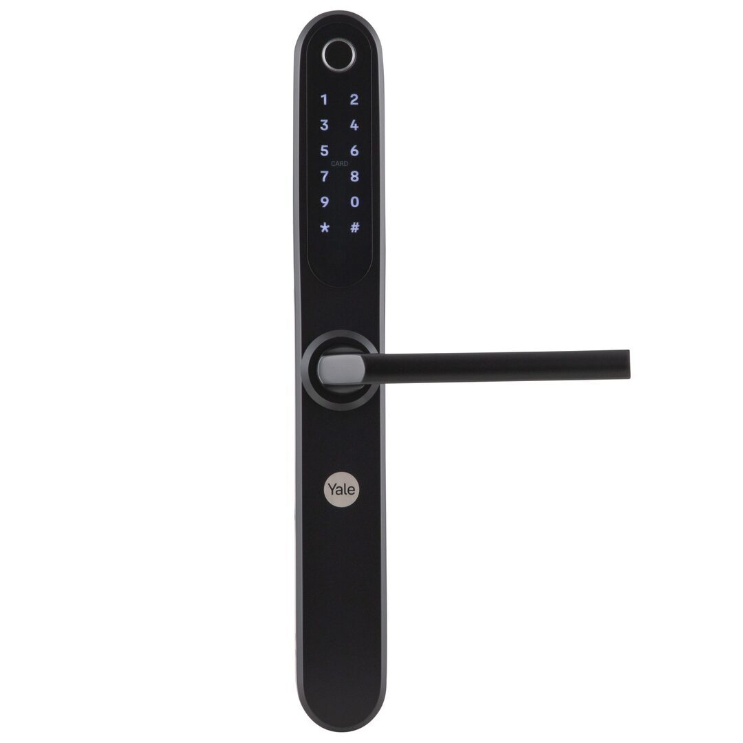 Cerradura digital YSD100 B35 huella digital  WIFI negra Yale