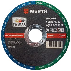 Disco de corte Fe 4 1/2 x3/64 × 7/8 W-MAX acero inoxidable Würth