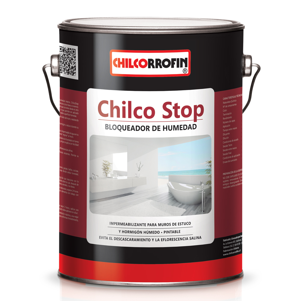 Chilcostop blanco invierno, ¼ galón, Chilcorrofin