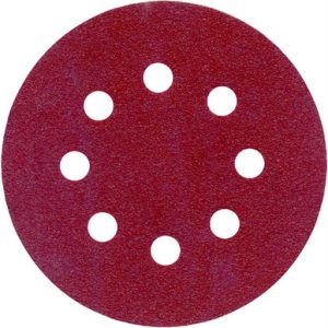 Disco de lija velcro perforado 4 1/2″ grano P80, 10 unidades Ferretools