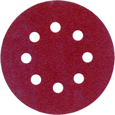 Disco de lija velcro perforado 4 1/2″ grano P80, 10 unidades Ferretools