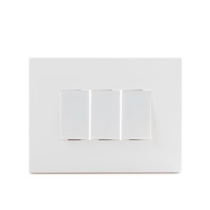 Interruptor embutido triple 9/32 10 A blanco Castillo