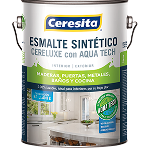 Imagen oficial referencial de Cereluxe Aqua Tech blanco brillante, ¼ galón, Ceresita