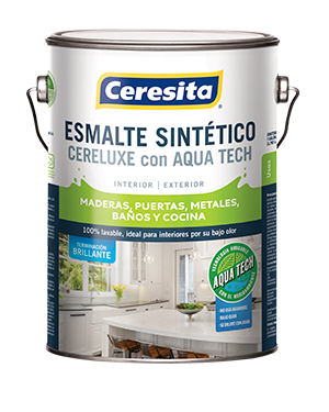 Cereluxe Aqua Tech blanco brillante, ¼ galón, Ceresita