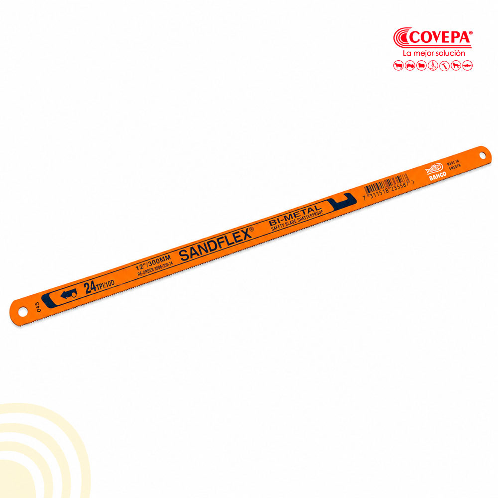 Hoja de sierra bimetálica sanflex 24D 12″