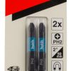 Puntas PH2 Impact Black 50 mm, 2 unidades (B-63725) Makita