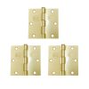 Pack 3 Bisagra Acero Odis 3,5”×3,5”×2,0mm - Bronce