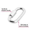 Bandola con seguro roscado 3/8″ × 3½″ Fiero