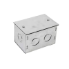 Caja de derivación EMT galvanizada con tapa, 100 × 65 × 65 mm