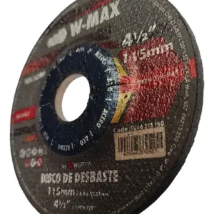 Disco de desbaste metal 4 1/2″ negro W-max Würth