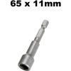 Dado hexagonal para taladro 11 mm por 65 mm, imagen referencial