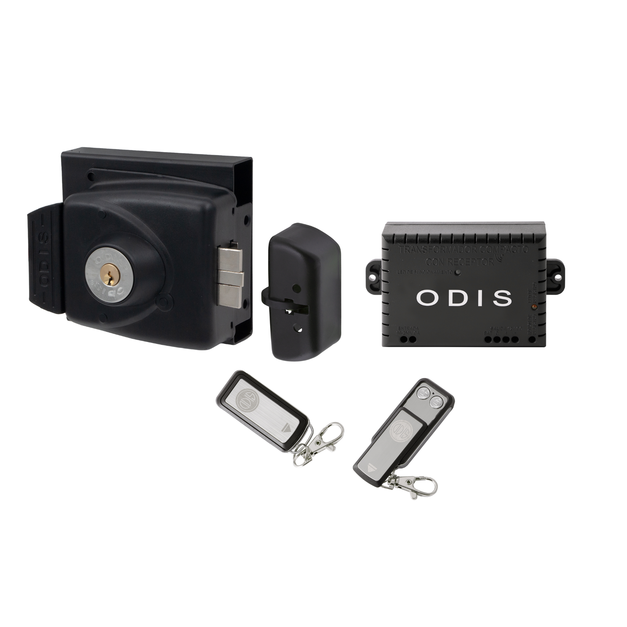 Kit Odis Eléctrico: Cerradura Exterior Sobreponer 783 + Transformador + 2 Controles