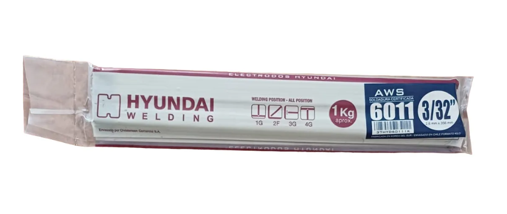 Electrodo 6011 3/32 1 kg Hyundai Korea