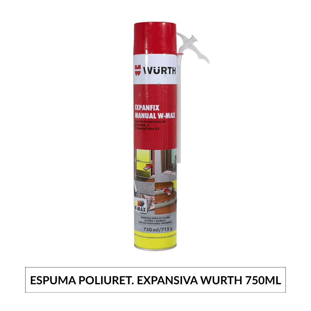 Espuma expansiva Würth W-Max 750 ml