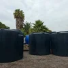 Estanques verticales Contemplas de 10.000 litros en instalaciones del fabricante