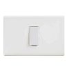 Interruptor embutido simple 9/12 10 A blanco Castillo