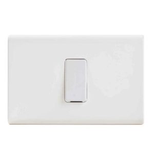 Interruptor embutido simple 9/12 10 A blanco Castillo