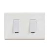 Interruptor embutido doble 9/15 10 A blanco Castillo