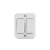 Interruptor sobrepuesto doble 9/15 10 A blanco Castillo