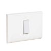Interruptor embutido simple 9/12 10 A blanco Castillo