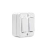 Interruptor sobrepuesto doble 9/15 10 A blanco Castillo