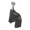 Grapa redonda negra 10 mm con clavo, imagen referencial