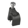 Grapa redonda negra 6 mm con clavo, imagen referencial