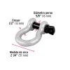 Grillete de acero forjado galvanizado 1/2″ Fiero — 2 t